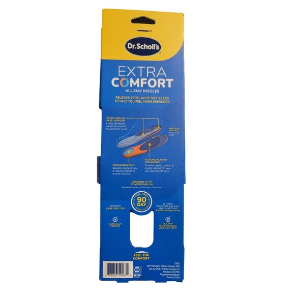 Dr. Scholl's Extra Comfort All-Day Men's Trim to Fit Insoles 1pair - Size (8-14) - Picture 2 of 5